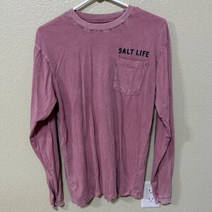 Salt Life Men's Dusty Rose Long Sleeve Shirt